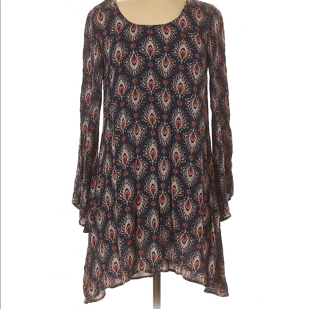 NWOT Mossimo M boho long sleeve flowy dress